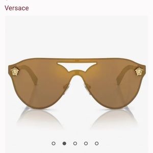 NWT gold Versace sunglasses 2161